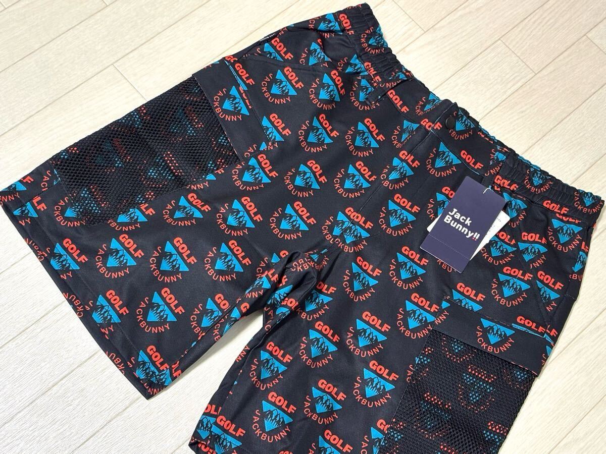 新品☆パーリーゲイツ Jack Bunny!! 総柄 吸水速乾 ウエストゴム