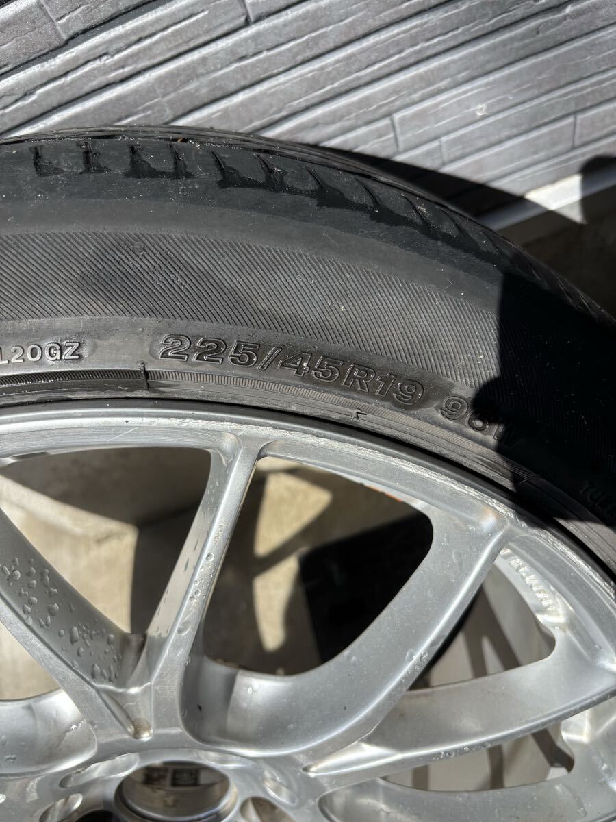 RAYS レイズ PCD114 19インチレイズホムラ225/45R19 19×8J -45 2本　245/40R19 19×8.5J -48 2本_5