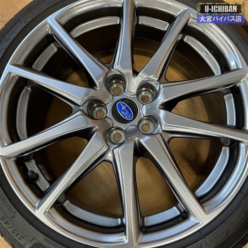 スバル BRZ ZD8 純正 7.5J 17インチ +48 5H 100 & ミシュラン