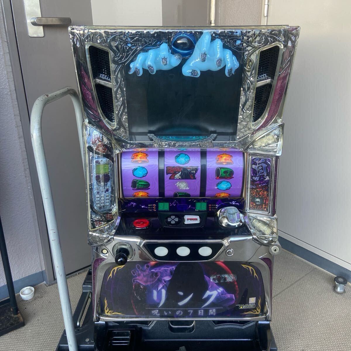 リング　呪いの7日間　スロット　藤商事　コイン不要機　パチスロ　稼働品　 家庭用電源　_1