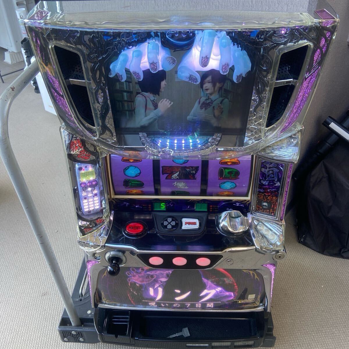 リング　呪いの7日間　スロット　藤商事　コイン不要機　パチスロ　稼働品　 家庭用電源　_6
