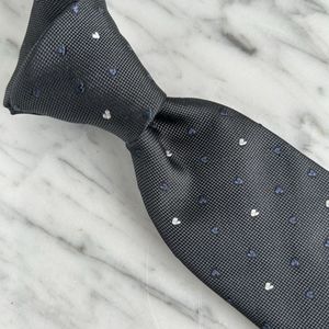 【新品】グレー×白×グレーハート柄