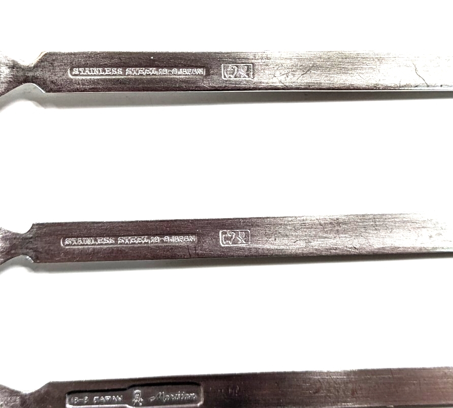 希少 JAL 日本航空　カトラリー　フォーク4本　マーシャン　　ステンレス製_5