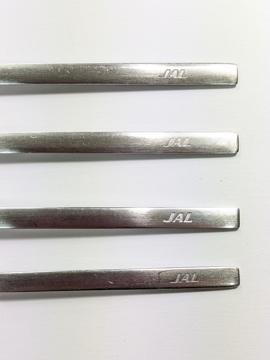 希少 JAL 日本航空　カトラリー　フォーク4本　マーシャン　　ステンレス製_7