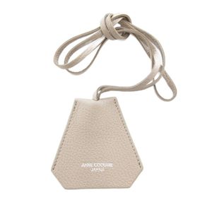 アンコキーヌ ANNE COQUINE キーホルダー イタリアンシュリンクレザー ベージュ /JS レデ