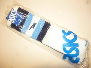 アシックス バスケ バレー ハイソックス 紺水ライン バッソク 24cm TZS990 送料無料