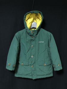 ◆mont-bell モンベル【ダウン ハスキーコート キッズ】撥水シェル　キッズダウンジャケ