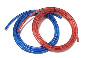 8sqケーブル 3m未加工品 RED&BLUE