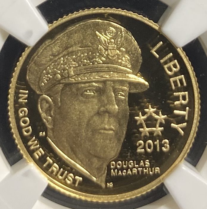 ダグラス マッカーサー/五星将軍 アメリカ 金貨 2013 5ドル NGC PF70UC