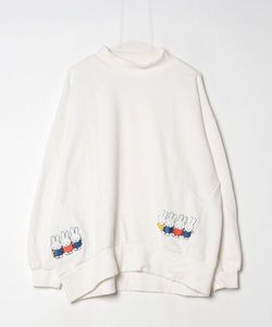 「Design Tshirts Store graniph」 ワンポイントスウェットカットソー「Miffyコラボ」 L