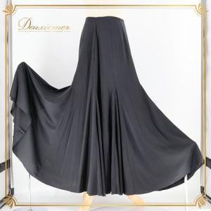 フラメンコ 衣装 ファルダ スカート 黒 無地 伸縮 レッスン 練習着 軽い 柔らかい 発表会