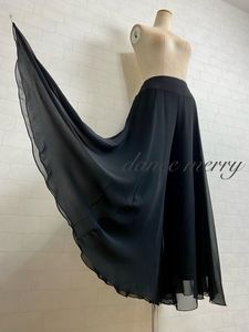 ★送料無料★【MERRY】 新品 社交ダンス シフォン ワイドパンツ 黒 6297 ズボン ラテン