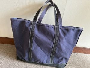 ★L.L.Bean BOAT AND TOTE LLビーン大きめトートファスナー付き★