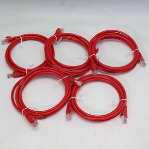 新品 2.1m アマゾンベーシック Cat6 スナグレスイーサネットケーブル5本セット レッド LA