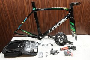 □□LOOK ルック 695 LIGHT カーボンフレーム ZED2クランク サイズS 2017年 クランク難あ