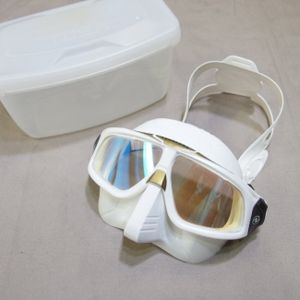 アクアラング スフェラX マスク ホワイト ミラーレンズ フリーダイビング（美品）
