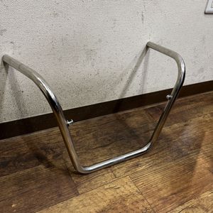 アップハンドル　カマハン　ステンレス　ハンドル　デコチャリ　マエカゴ付けれるハンド