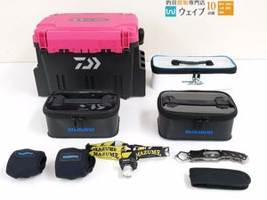 ダイワ 紅牙 TB5000、シマノ システムケース・リールガード、マズメ フォーカスワン リミ