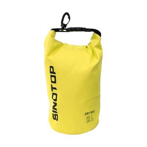 ドライバッグ 2L イエロー 釣り タカ産業 S-69 防水バッグ ウォータープルーフバッグ ア