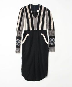 「mame」 長袖ワンピース 1 ブラック レディース