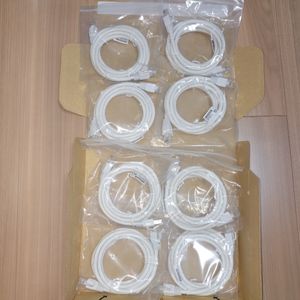 新品未使用　LANケーブル　カテゴリー6A 2m 8本セット　CAT.6A　爪折れ防止　10Gbps　送