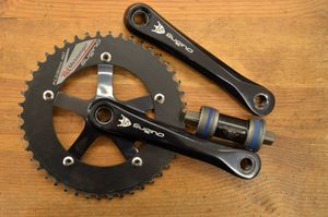 BBセット　SUGINO　RD-4　165mm　ブラック　46T/RDメッセンジャー/RD4/ピスト/クランク/