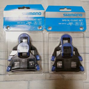 支給品　2個　SM-SH12　SHIMANO　SPD-SL　クリート　シマノ　青色　ブルー　ロードバイク