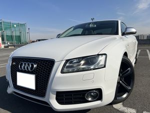 アイビスホワイト&魅惑の白革!! Audi アウディS5 V8 4.2FSI Quattro 4WD!!車検たっぷりR9