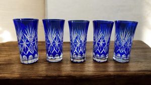藍色切子 創作ガラスの値段と価格推移は？｜10件の売買データから藍色