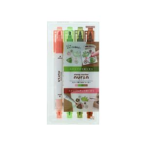 カラーペン スタンプマーカー nurin ヌリン はんなりさくらもち サンスター文具 スタンプ