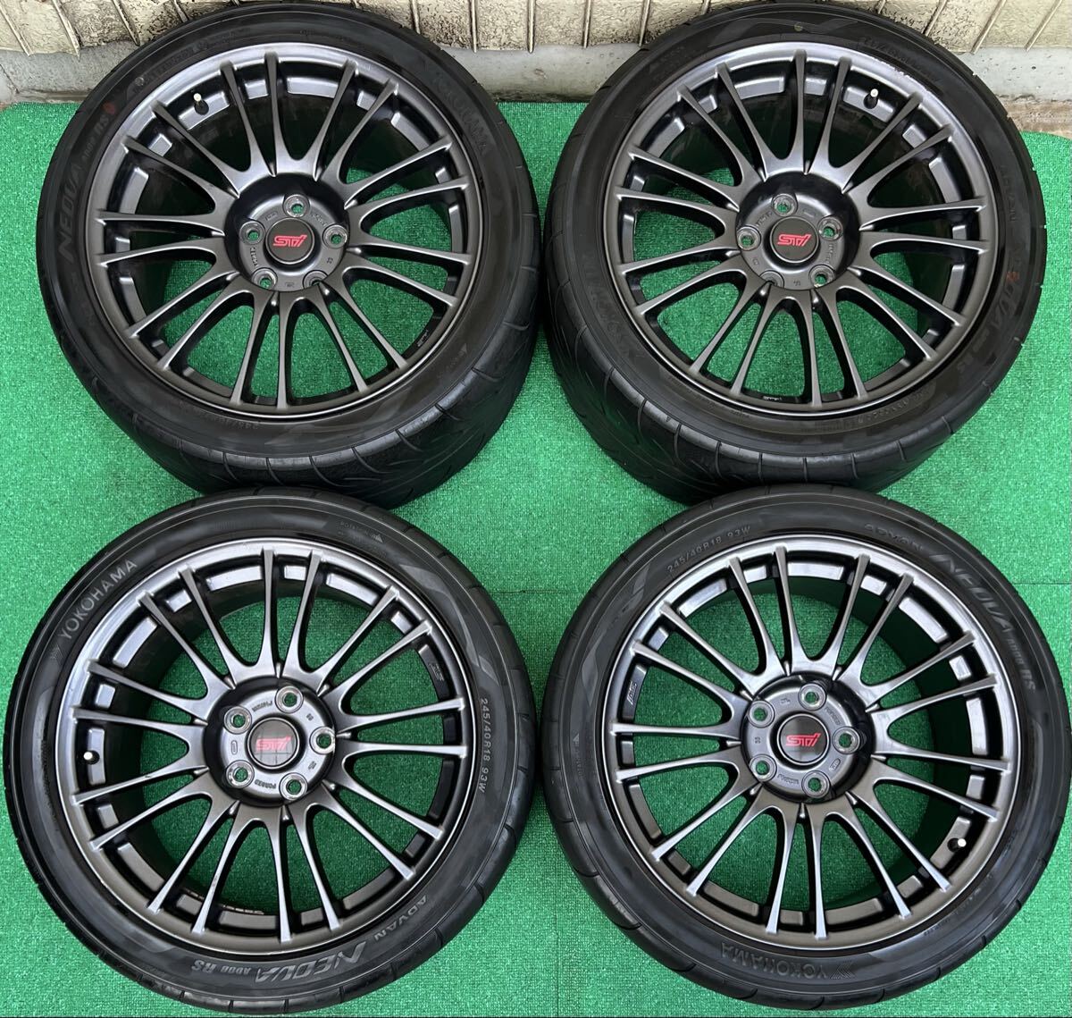 GVB WRX STI（GRF）純正18インチホイール4本 18X8.5J 5H PCD114.3 OFF55