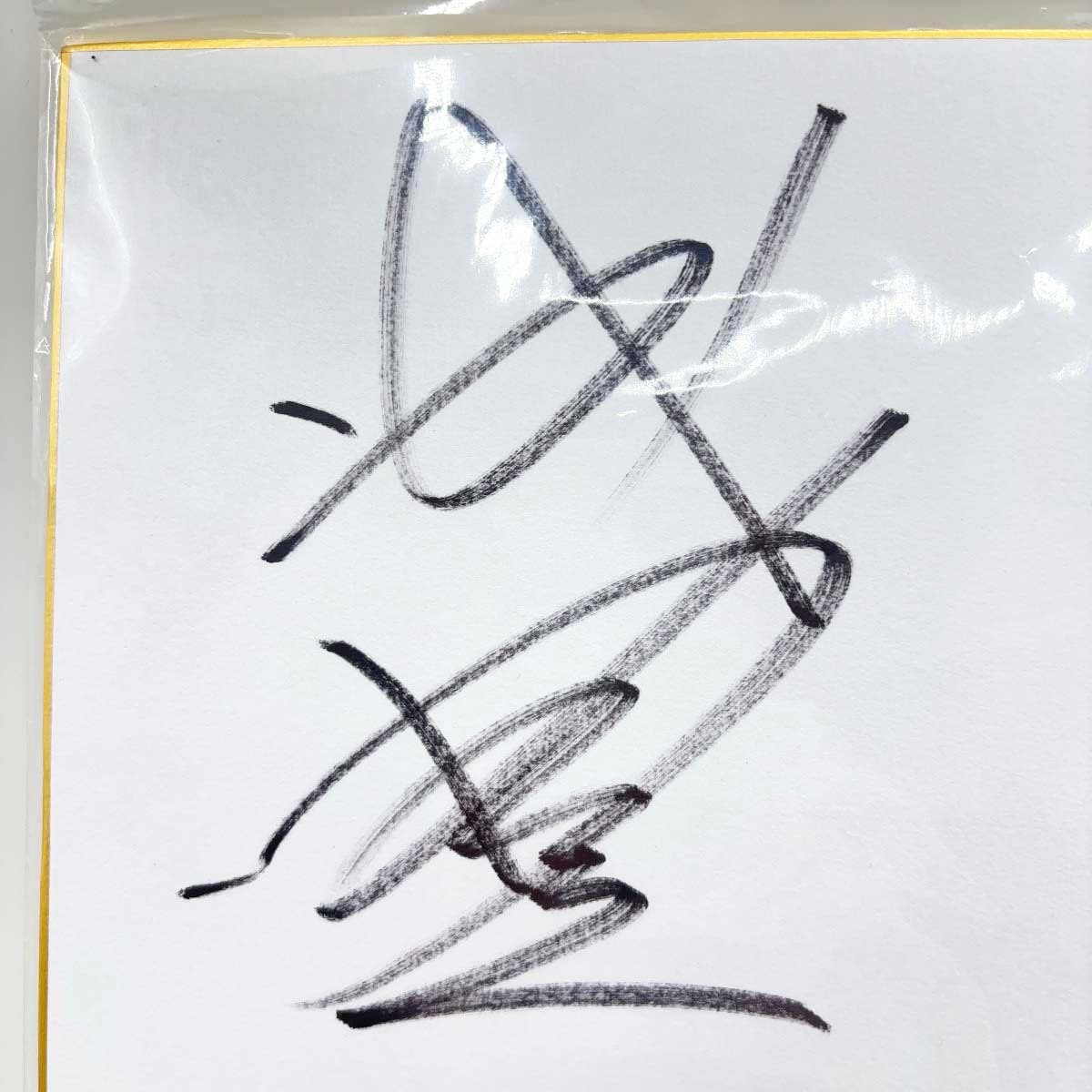 中古】騎手 寄せ書きサイン色紙 武豊 C.ルメール 池添謙一 藤岡佑介