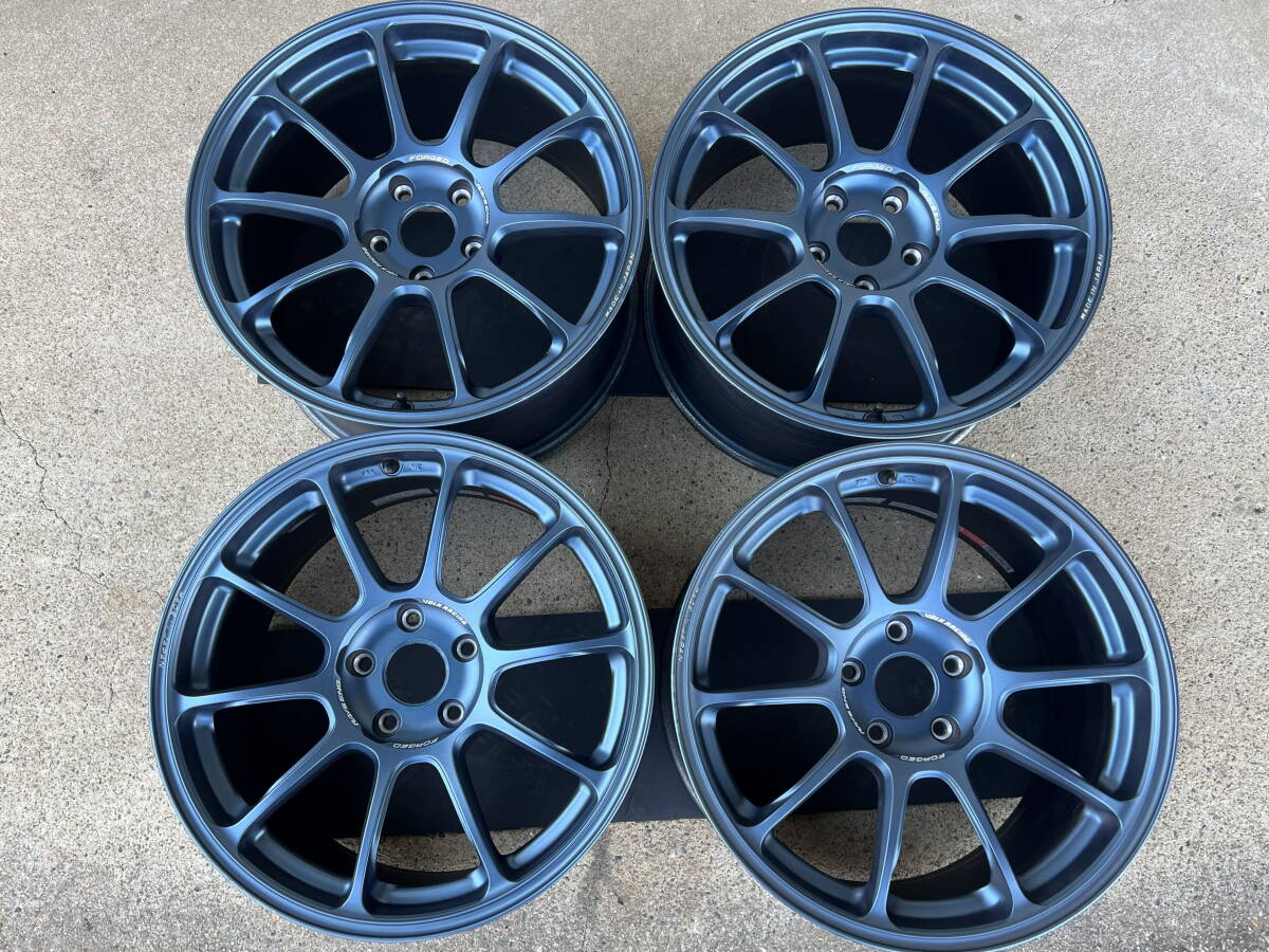 RAYS ZE40 18インチ 9.5J +45 PCD 114. 3 レイズ マットブルーガンメタ