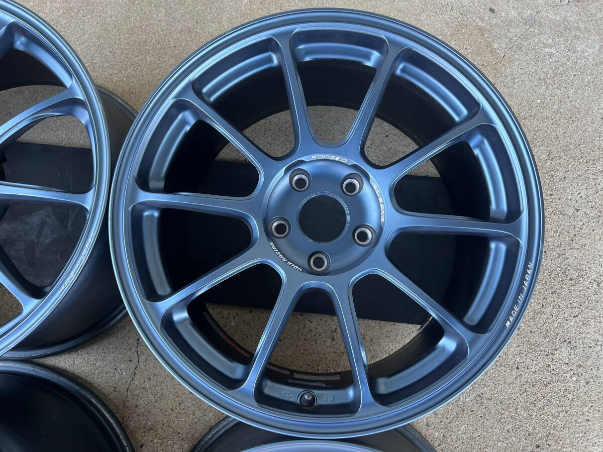 RAYS ZE40 18インチ 9.5J +45 PCD 114. 3 レイズ マットブルーガンメタ