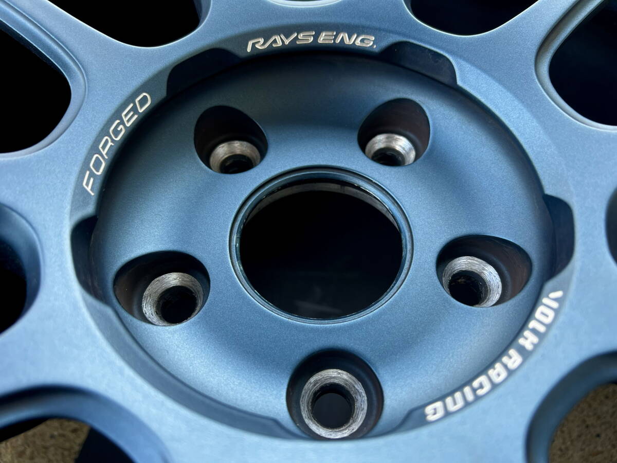 RAYS ZE40 18インチ 9.5J +45 PCD 114. 3 レイズ マットブルーガンメタ