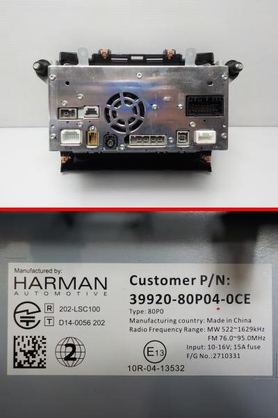 スズキ純正 メモリーナビ HARMAN 80P0 39920-80P04-0CE Apple CarPlay