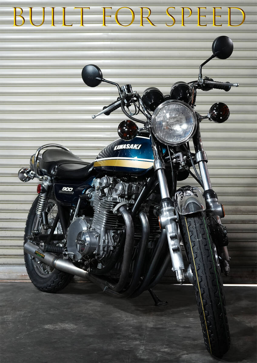 1975年型 Kawasaki Z900 Super4 Z1B 青玉虫 セミレストア 新品パーツ