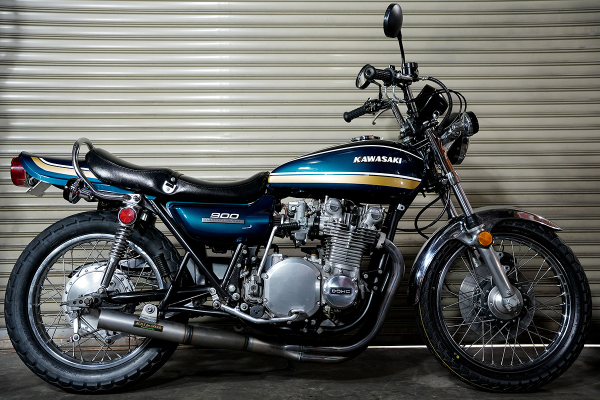 1975年型 Kawasaki Z900 Super4 Z1B 青玉虫 セミレストア 新品パーツ