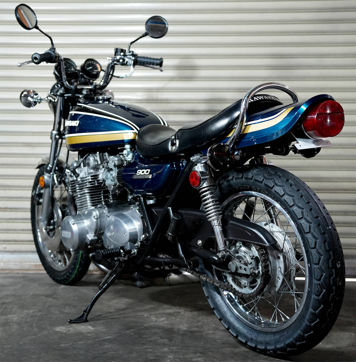 1975年型 Kawasaki Z900 Super4 Z1B 青玉虫 セミレストア 新品パーツ