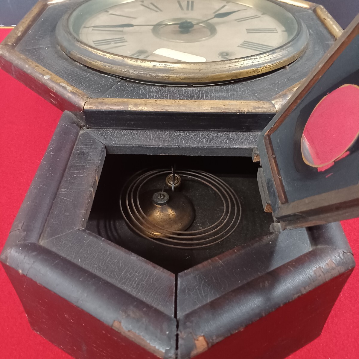 アンティーク New Haven Clock Co. ニューヘブン社製 八角ゼンマイ式