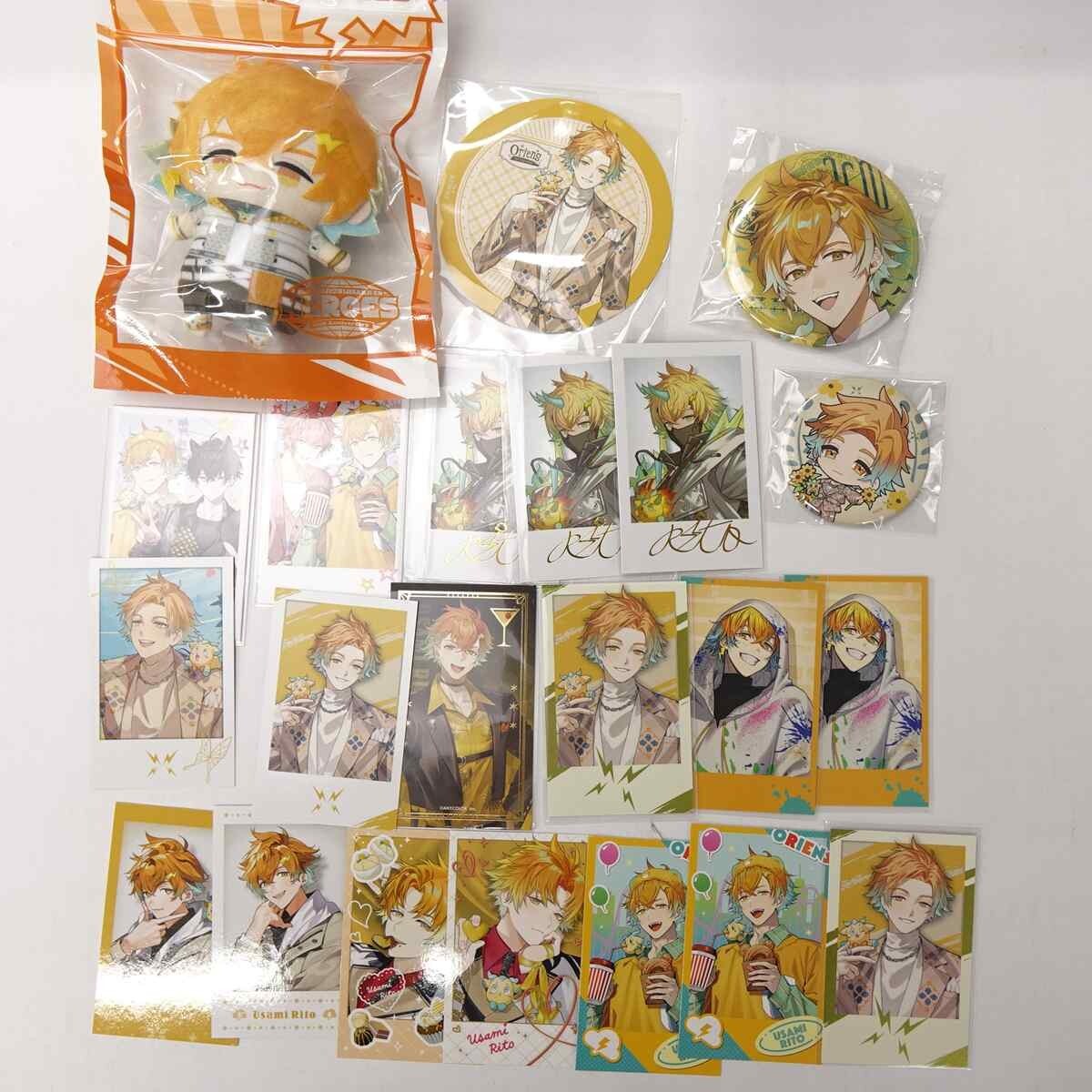 宇佐美リト グッズ 計22点 チェキ風カード にじぱぺっと コースター 缶