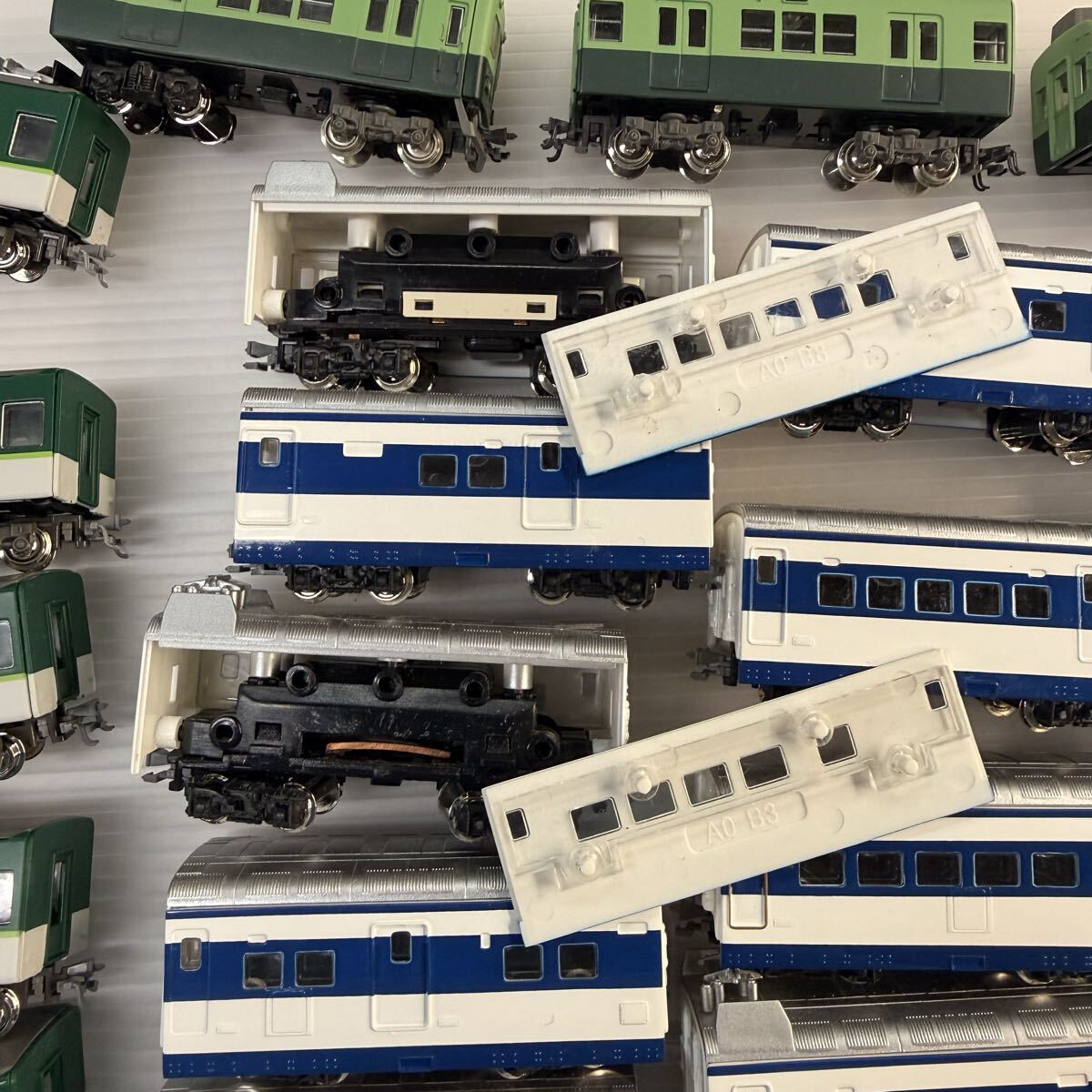 【加工多数】Bトレ 583系13両フル編成（N化・バンダイ純正動力付） 加工多数】Bトレ 583系13両フル編成（N化・バンダイ純正動力付