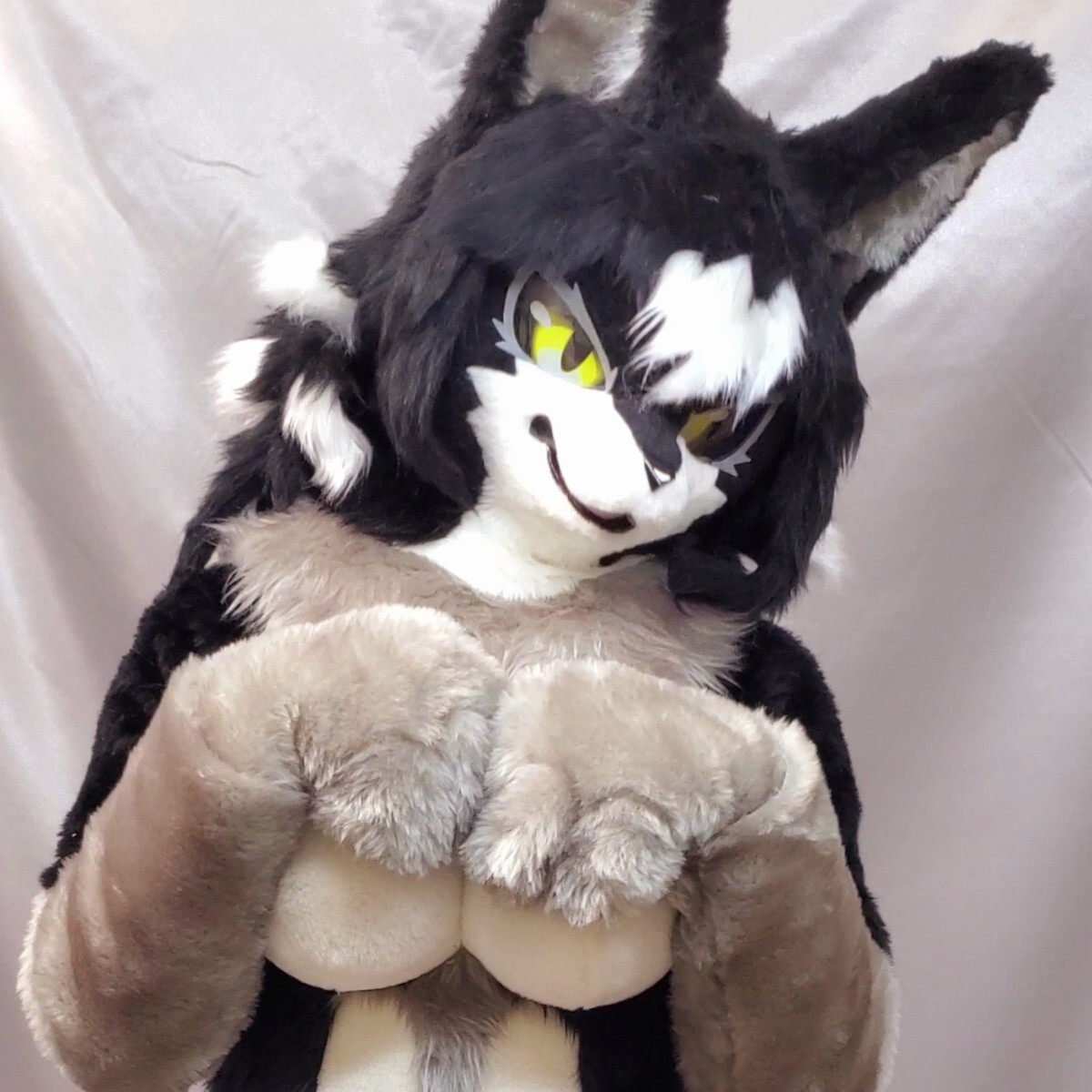 オオカミ(♀) ケモノ 着ぐるみ 一式 fursuit ファースーツ (コスプレ