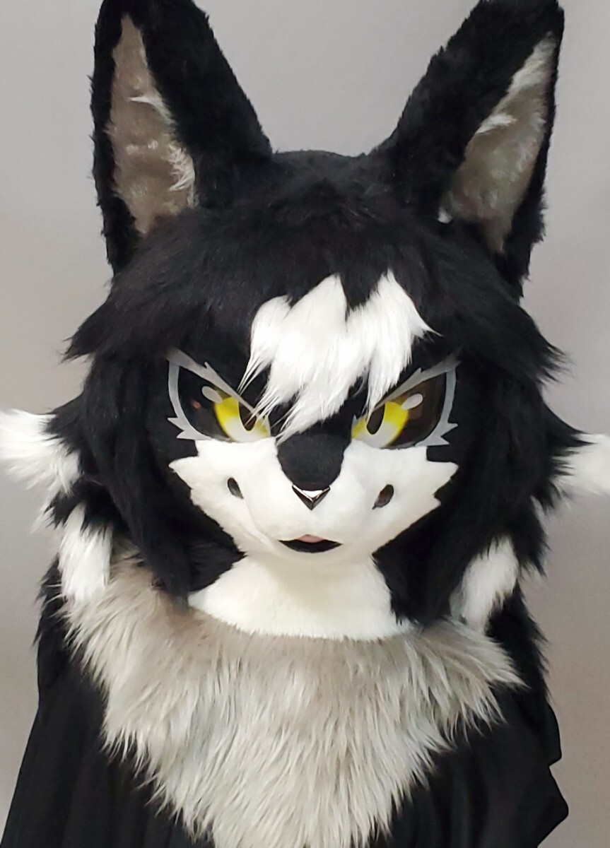 オオカミ(♀) ケモノ 着ぐるみ 一式 fursuit ファースーツ (コスプレ