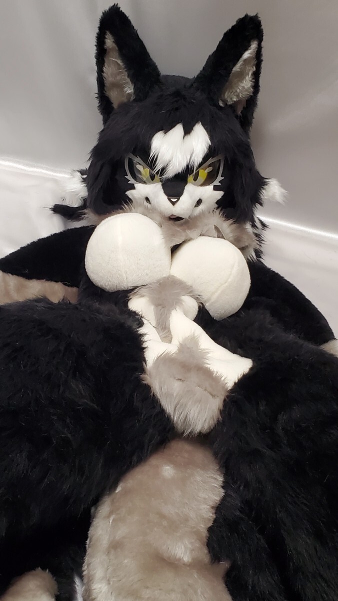 オオカミ(♀) ケモノ 着ぐるみ 一式 fursuit ファースーツ (コスプレ