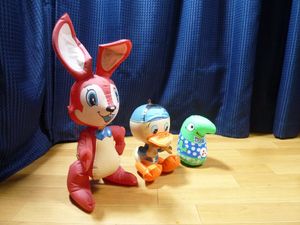 昭和レトロ 激レア当時物キン肉マン ウォーズマン空ビ空気ビニール