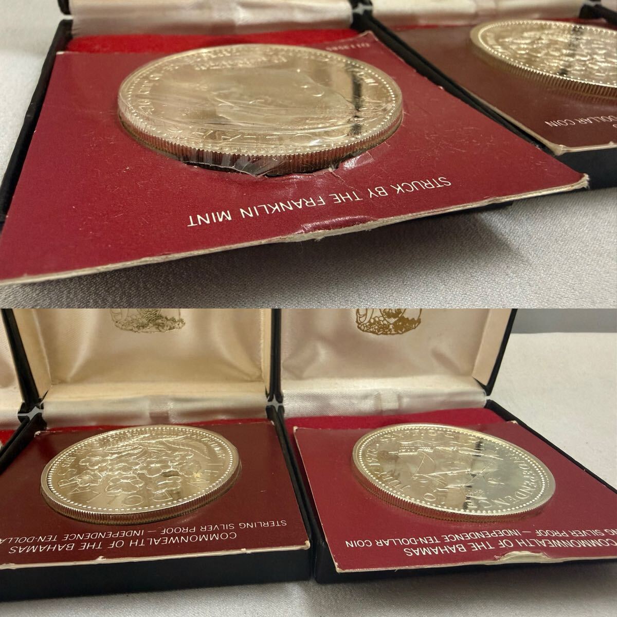 Y26042104D 大型銀貨 3枚セット バハマ独立記念 10ドル銀貨 プルーフ