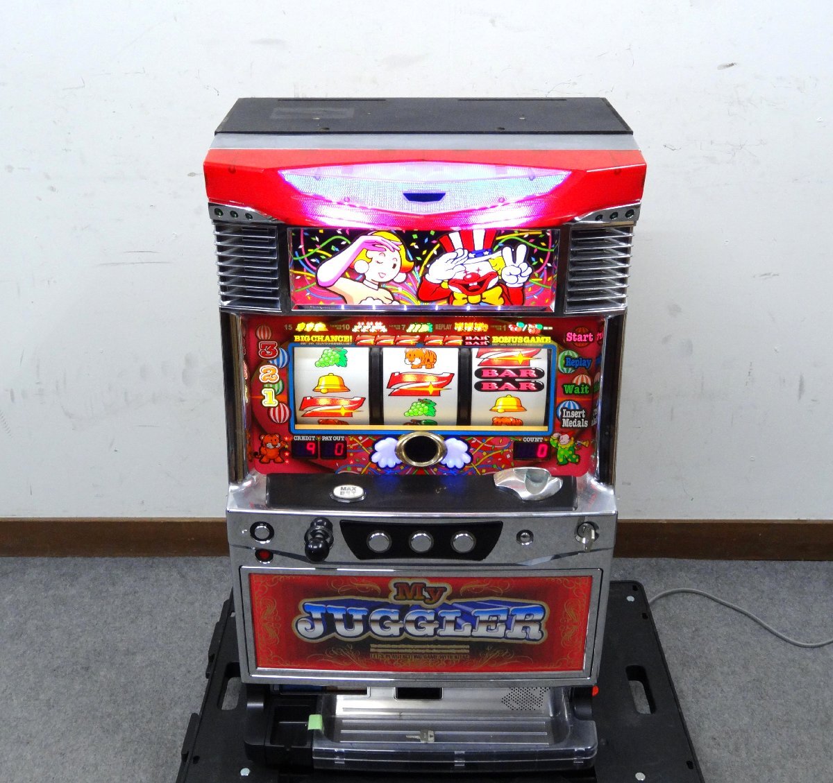 パチスロ実機 北電子 5号機 マイジャグラー2 KK 不要機 パチスロ 「マイジャグラーII KK」 北電子 コイン不要機 スロット実機