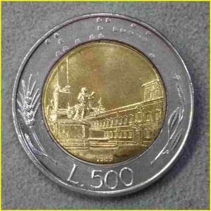 イタリア 500リラ硬貨の値段と価格推移は？｜5件の売買データから