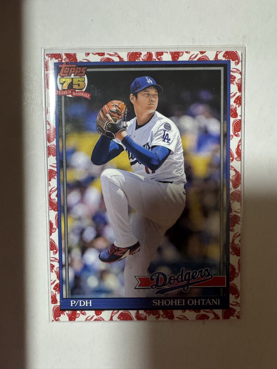 大谷翔平 など4名2026 Topps 75周年記念 鯉パラレル MLBカード (Topps